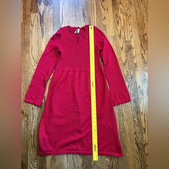 Madison Red Long Sleeve A-Line Dress- Medium - Picture 5 of 6